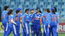 Indian women cricket team celebrating Womens Asia Cup 2026 victory.