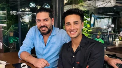 Yuvraj singh funny video with abhishek sharma on his birthday