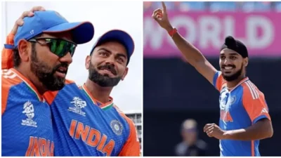 १०० आंतरराष्ट्रीय टी-२० सामने खेळणाऱ्या भारतीय खेळाडूंची यादी; अर्शदीप सिंगची खास क्लबमध्ये एन्ट्री Arshdeep singh playing his 100th t20i match for india