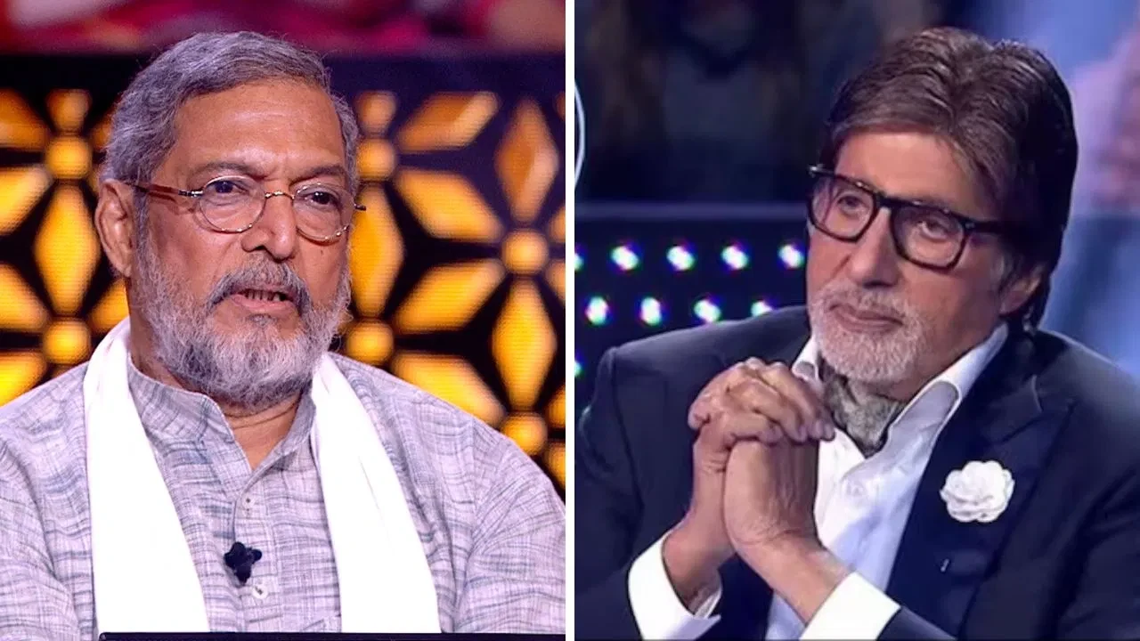 Amitabh Bachchan emotional post sharing throwback KBC video of late Nana Patekar