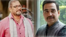 Nana Patekar and Pankaj Tripathi discussing on movie set