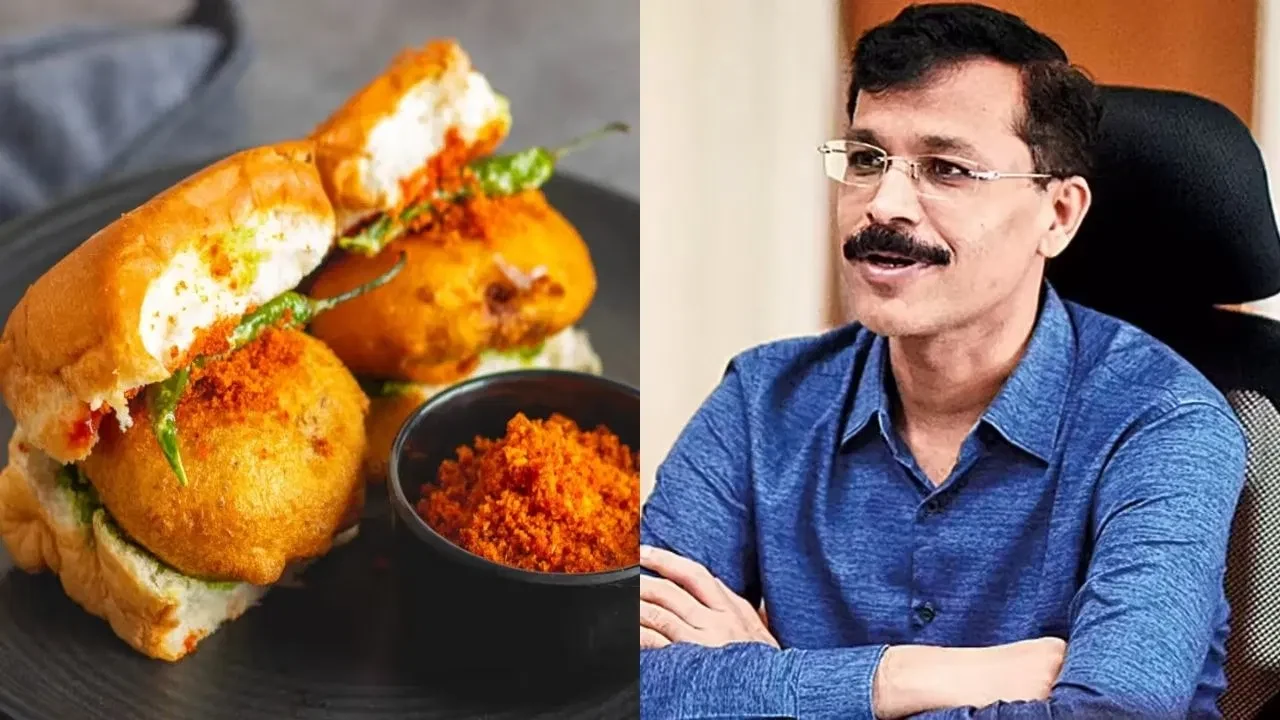 Tukaram Mundhe giving healthy food advice to a school boy over vadapav ban
