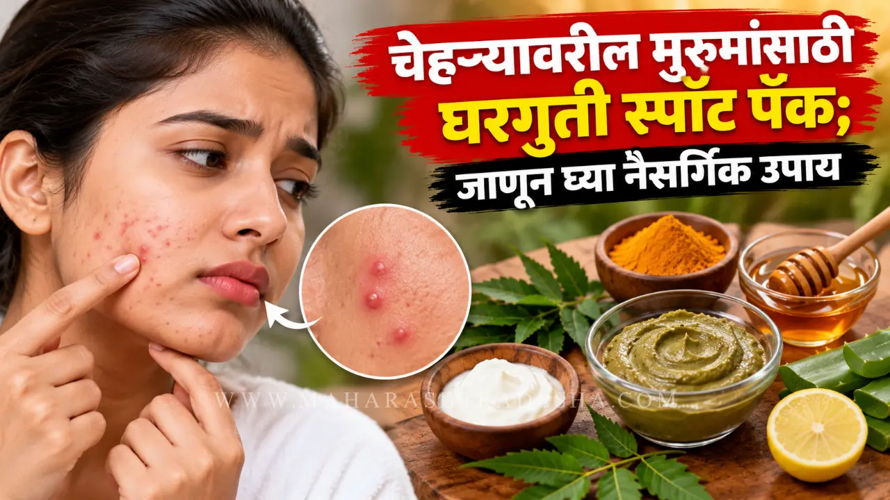 Pimple care natural homemade spot packs on face