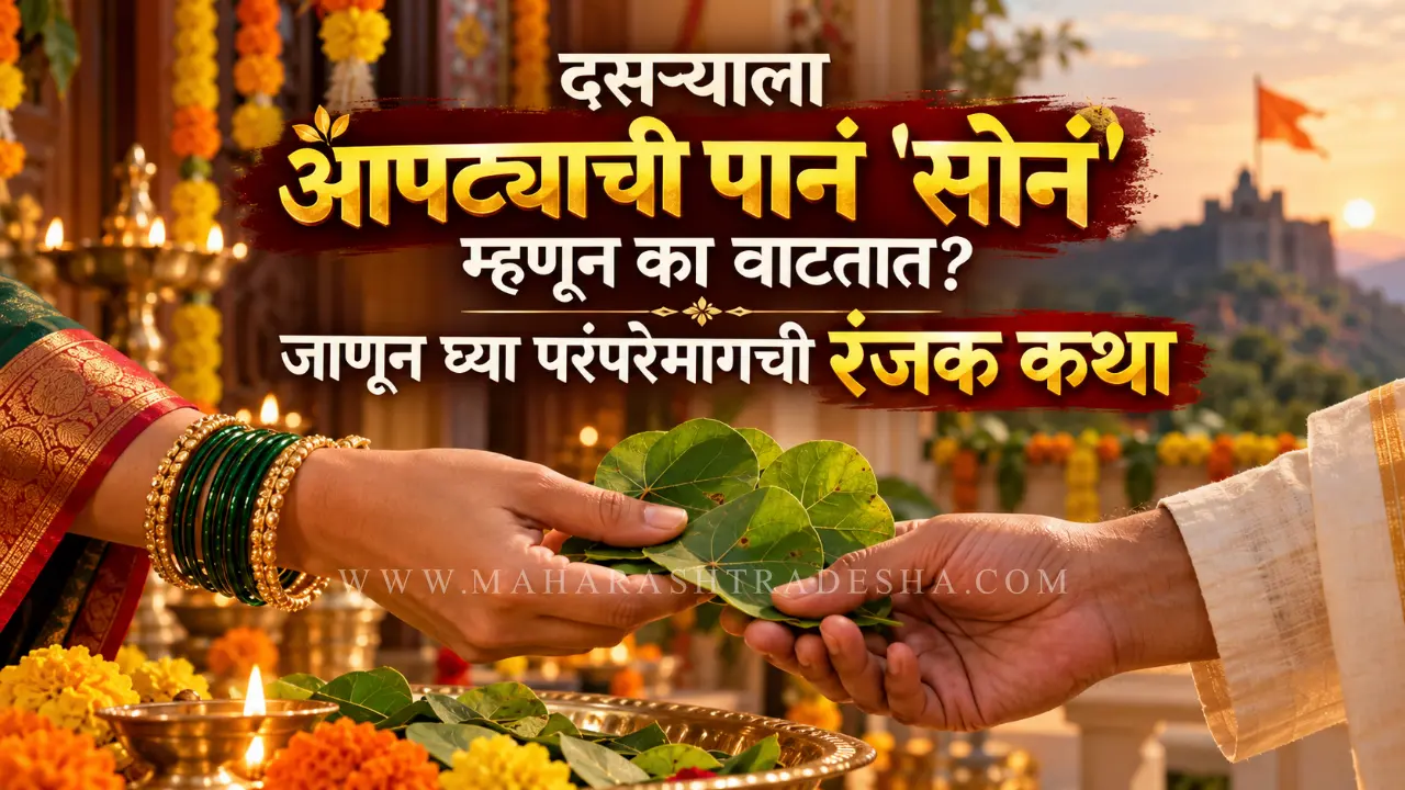 Apta leaves distributed as gold during Dussehra festival