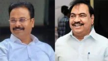 Chandrakant Patil criticizing Eknath Khadse