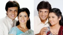 Actor Milind Gawali sharing throwback movie photo with actress Girija Oak