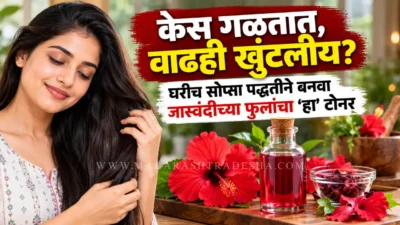 Diy hibiscus hair toner preparation process
