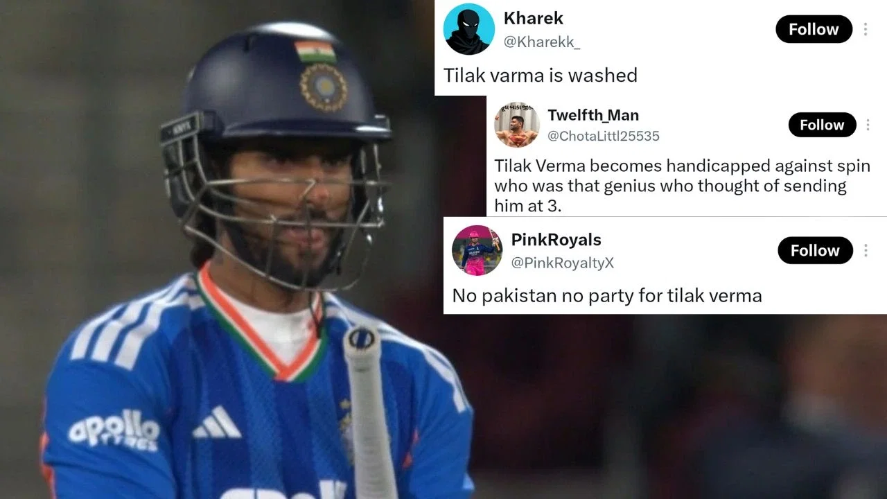 Tilak Varma facing backlash from fans after poor innings against New Zealand.