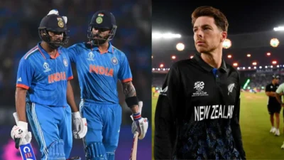 Mitchell santner comments on rohit sharma and virat kohli