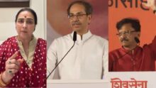 Chitra Wagh criticizing Uddhav Thackeray and Sanjay Raut