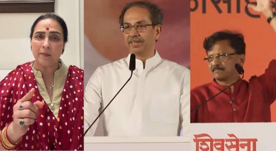 Chitra Wagh criticizing Uddhav Thackeray and Sanjay Raut