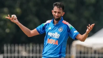 Prasidh krishna in indian cricket team jersey