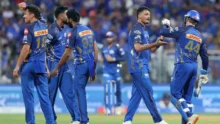 Mumbai Indians and Nike logo representing the multi-year kit partnership for IPL 2027.