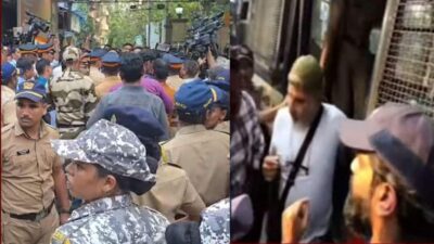 Amit thackeray and aaditya thackeray protest mns yuva sena workers detained