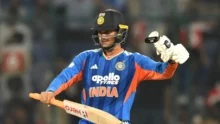 Abhishek Sharma hitting a record-breaking six