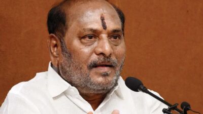 Ramdas kadam speaking at a press conference regarding bjp and eknath shinde