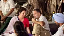 Rahul Gandhi and Priyanka Gandhi detained by police during Congress protest